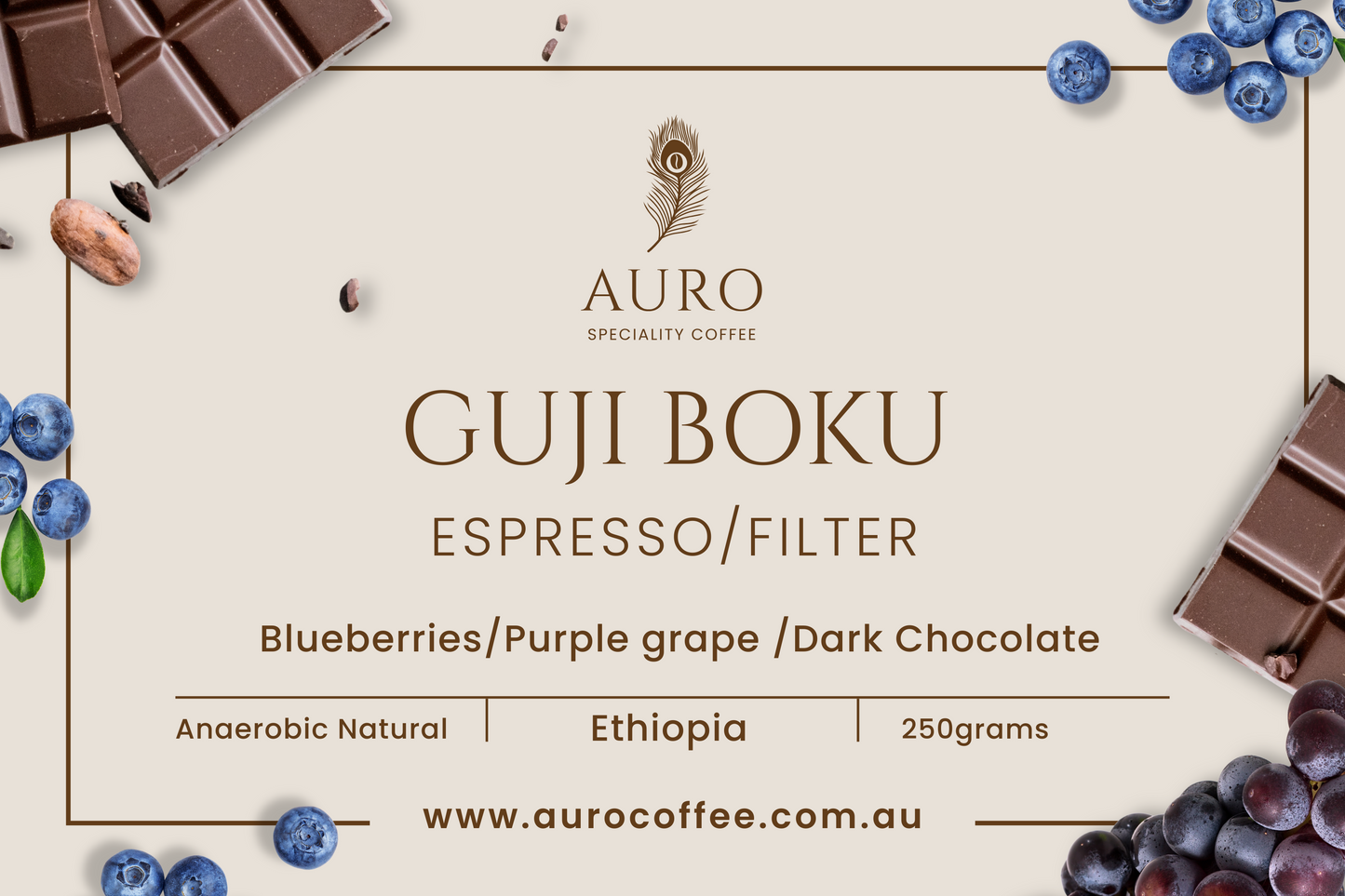 GUJI BOKU ANAEROBIC NATURAL 250gm