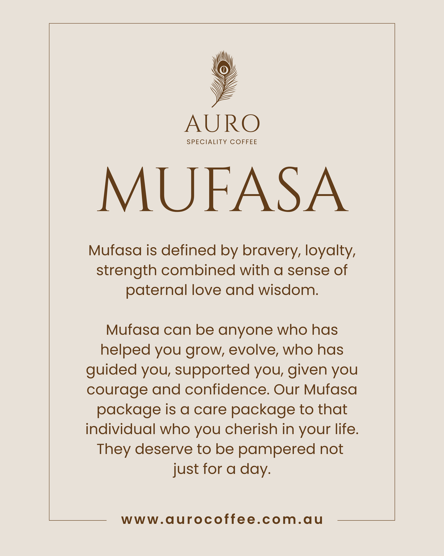 MUFASA CARE PACKAGE (FATHER'S DAY) OPTION 3 (MUFASA + CARAMEL GODDESS + JUNGLE QUEEN