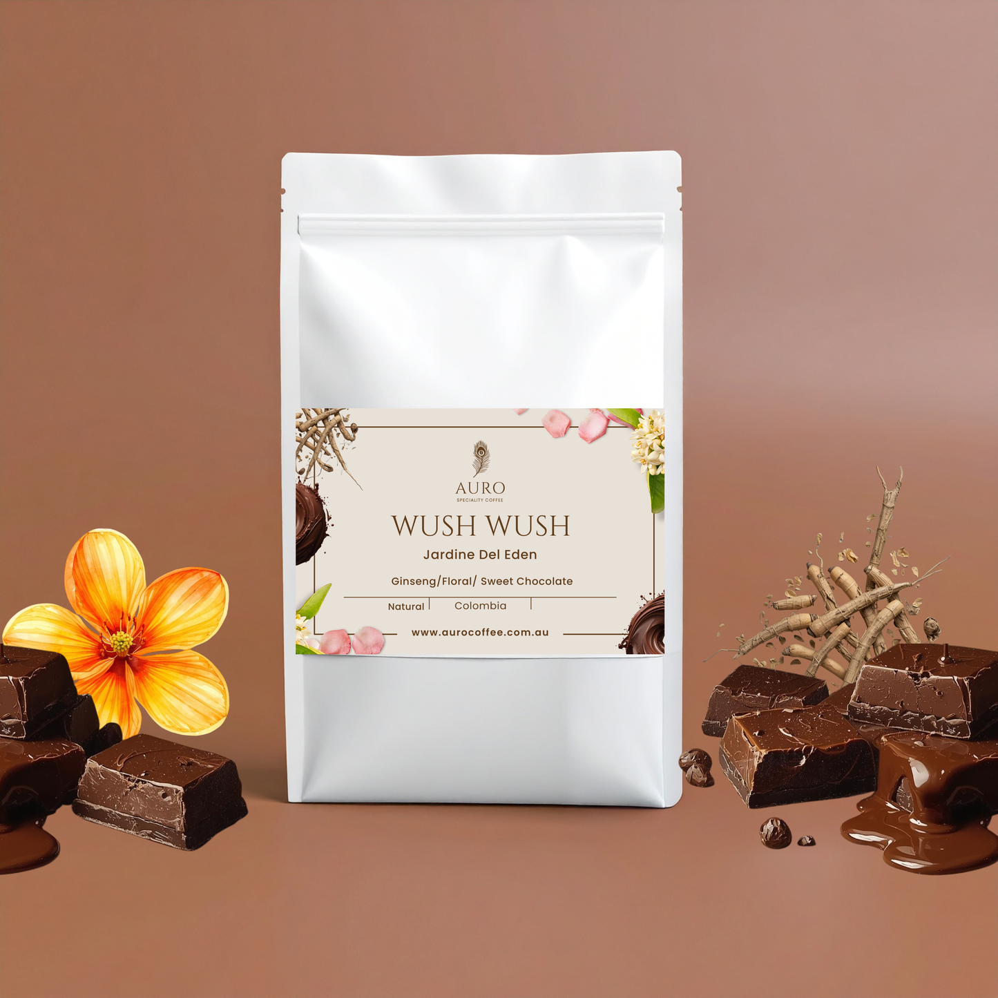 Orange WUSH WUSH Jardines Del Eden 250gm